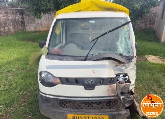 येलचिल गावाजवळील भीषण अपघातात तीन वर्षीय चिमुर्डीचा मृत्यू ; पिकअप वाहनाची दुचाकीला जबर धडक: